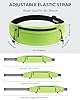 Waterfly Running Belt Bum Bag: Breathable Slim Waist Bag Phone Holder with Marathon Number Clip for Runners Jogging Exercise - Anti Theft Travel Wallet for Women Men Waistband