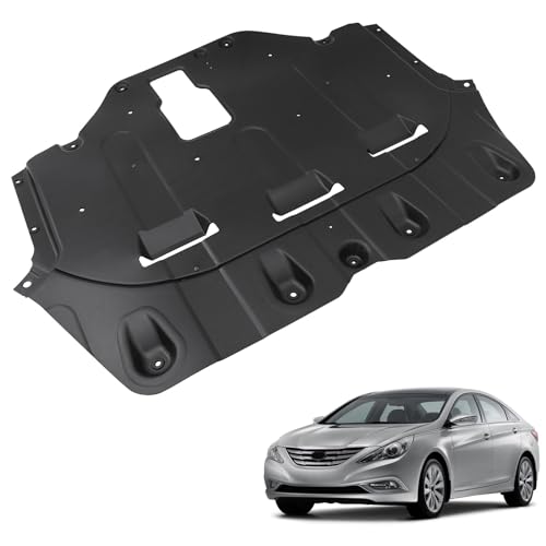 Image of Front Engine Splash Shield Fit for Hyundai Sonata 2011-2017 | Underbody Guard Cover, Replace for 29130C1000,29130C2100,HY122818, 2012 2013 2014 2015 2016