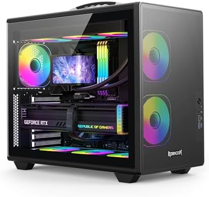 Gabinete Gamer Redragon Magic Box Preto ATX Compacto Sem Fans Pai...