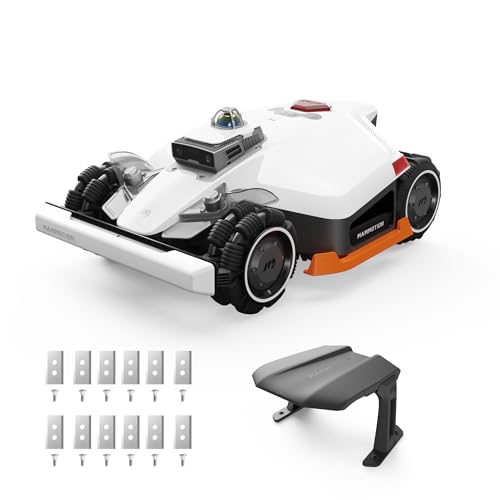 Mammotion LUBA 3 AWD 1500 Robot Lawn Mower Ultimate Kit with Garage & Blades Wire-Free for 0.37 Acre 360 LiDAR+AI Vision 80% Slopes 15 Multi-Zone Management Cut Height 1.0-2.7