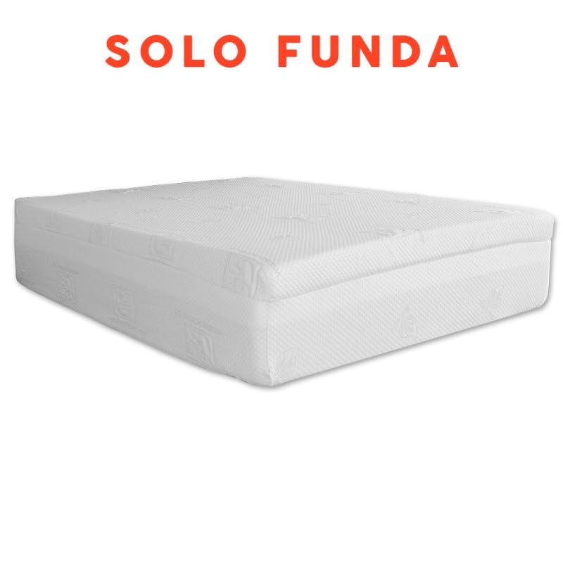 Ventadecolchones - Funda para Topper Sobrecolchón Viscoelástico | Apto para 5 cm de Grosor | Medida de 90 x 190 cm | Solo Funda