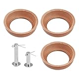 SPORTARC Kit de piston manuel de rechange type 75 avec joints en cuir, corps en fonte pour pompe à eau de jardin, boulons et joints en caoutchouc