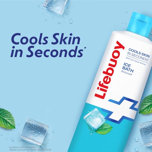 Image of LIFEBUOY Ice Bath Bodywash, 235ml, for Instant Heat Relief, with Menthol and Cool Sense Actives, Cools Skin in Seconds, Refreshing Fragrance, for Men and Women