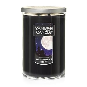 Yankee Candle MidSummer’s Night Scented, Classic 22oz Large Tumbler 2-Wick Candle, Over 75 Hours of Burn Time, Quality Paraffin, Odor Eliminating, Ideal Gift, Highly Fragranced