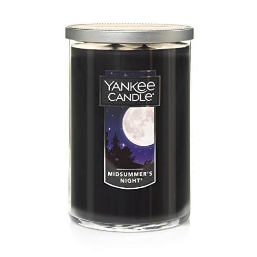 Yankee Candle MidSummer's Night Scented, Classic 22oz Large Tumbler 2-Wick Candle, Over 75 Hours of Burn Time