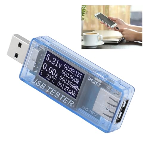 Image of USB C Tester Power Meter, 8 in 1 Digital Display Multifunction Type C USB Current Voltage Charging Detector Voltmeter Ammeter, for Power Supply Equipment