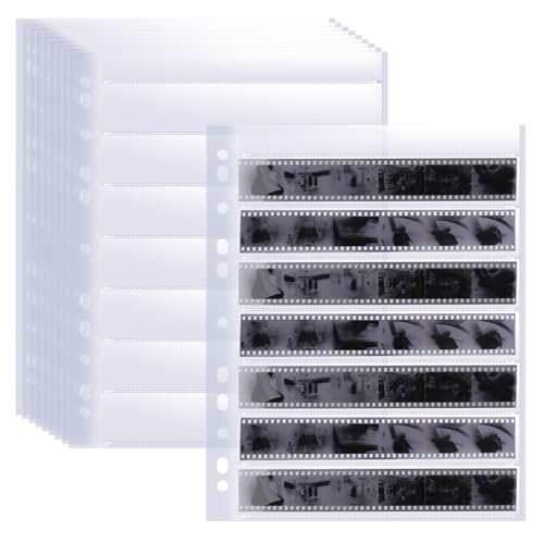 50 Pack 7x6 Negative Sleeves for 35mm Film - Acid-Free Negative Pages, Archival Storage Sheets for 35mm/135 Film Collect & Organization - Holds 2100 Frames