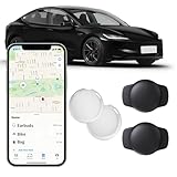 2 Pack GPS Tracker for Car Work with Find My (iOS Only) No Subscription Real Time Smart Vehicle Tracker Tags Global Mini Hidden Locator Tracking Devices with Magnetic Case No Monthly Fee for Bike Pets