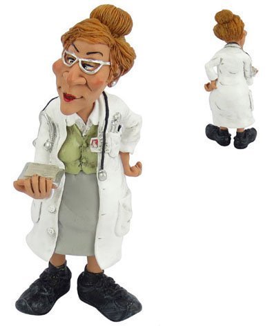 Statuina in resina DOTTORESSA 15cm