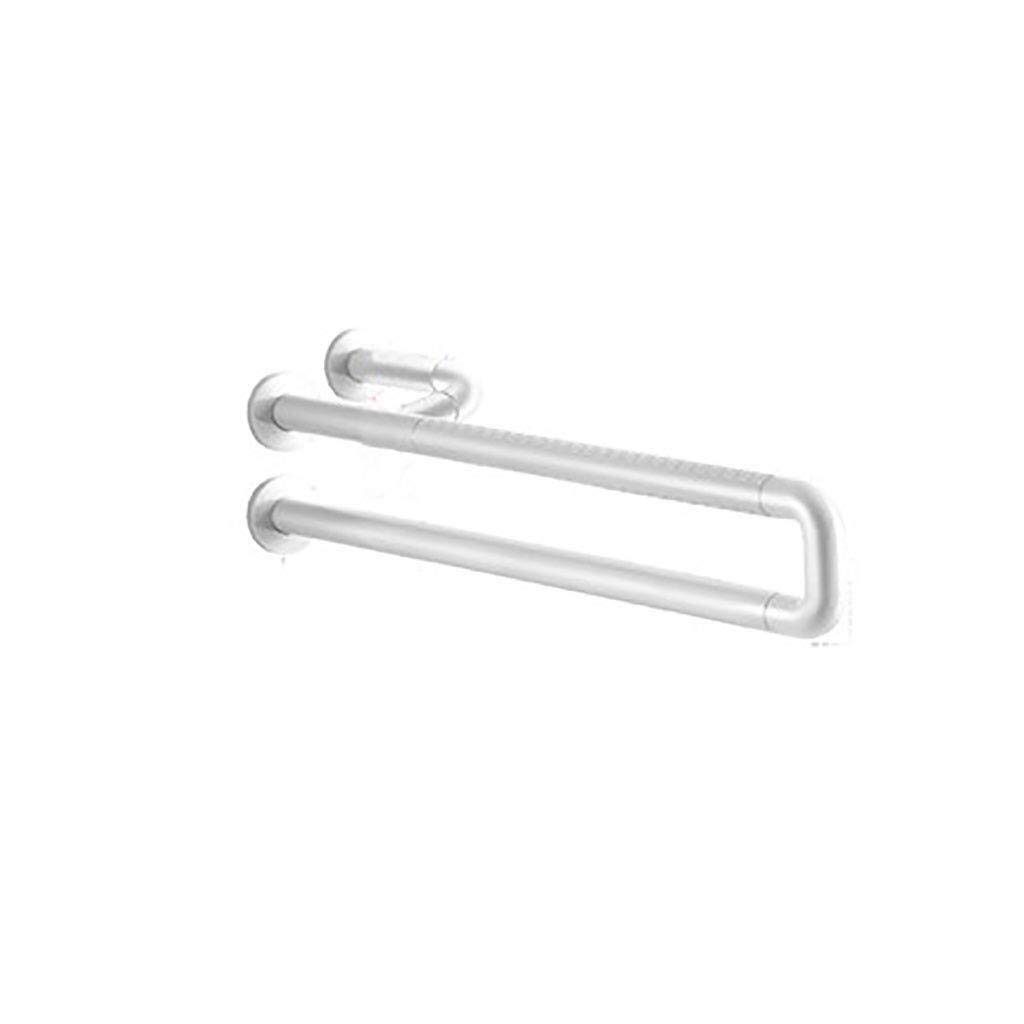 Barre de sécurité pivotante 360° pliable et antidérapante pour sécuriser la douche des seniors