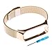 Produktbild Uhrarmband Ersatz Kompatibel mit Samsung Galaxy Fit 2 Uhrenarmband aus Edelstahl Zink Legierung Einstellbar Armband für Uhr Zubehör Rosegold