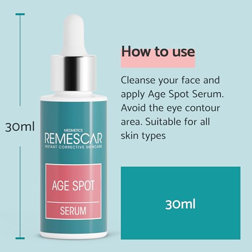 Remescar Age Spot Serum 30ml, Dark Spot Correcting Serum with Bakuchiol, Tranexamic Acid and Anti-Melanogenic Sugars - Image 4