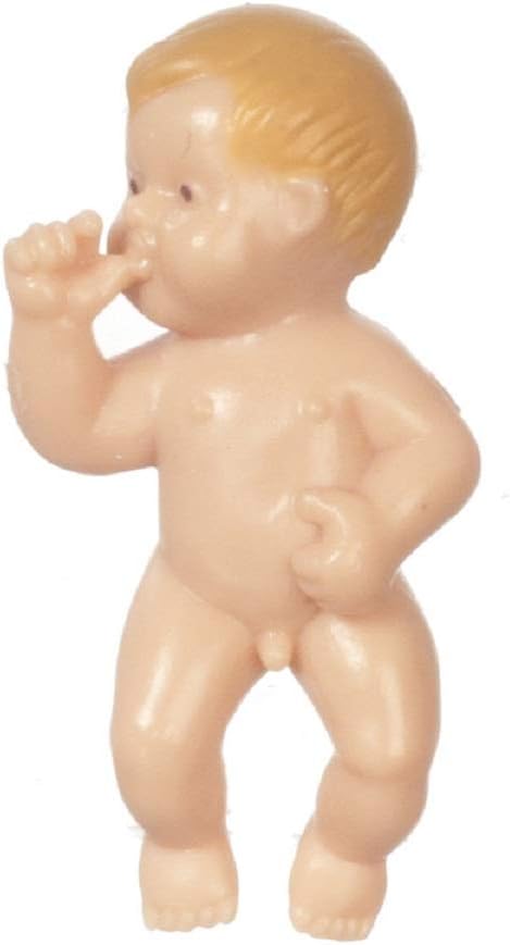Figurine Bébé Allongé Miniature Accessoires Maison Poupées 06L