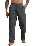 Halfword Jogginghosen Herren Trainingshose Lang Sweathose Atmungsaktiv Sporthose Yoga Dunkelgrau L