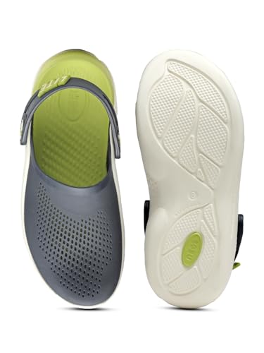 Image of URJO Italia Meta Men's & Boys' Casual Clogs /Sandals | Soft Sole, Waterproof & Lightweight | Comfortable, Extra Soft & Stylish with Adjustable Back Strap | Indoor & Outdoor Everyday Wear (URJO by Neoz)