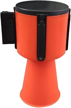 Retractable Traffic Cone Caution Tape, Retractable Caution Belt Traffic Cones Connector Kits, Red and White High Visibility Warning/Emergency Belt5m16.4ft