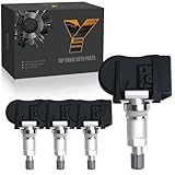 YIHOVY Pre-Programmed TPMS Sensor Tire Pressure Monitoring Sensor 40700-3VU0A fit for Nissan Rogue Rogue Select 2014 2015 2016 2017 2018 2019, 407003VU0A - 433MHz (4)