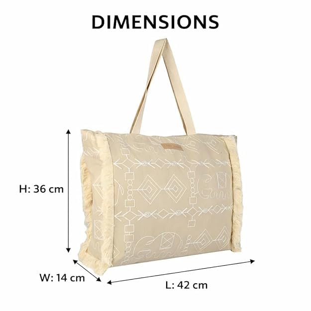 Image of ASIAN Tote Bag for Women | Stylish Office bag & Canvas Travel Handbag | Shopper and Shoulder Bag Lightweight Handbag with Multi Compartment | Travel, Office, Gym & Daily Use