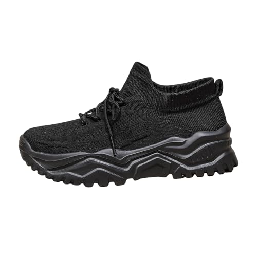 Baskets à plateforme femme en maille respirante pour la marche active