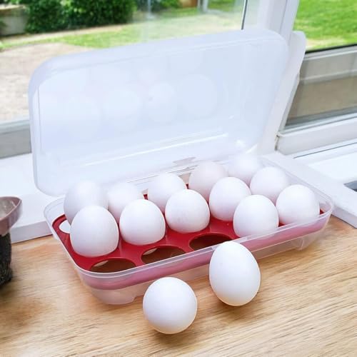 Bandeja guardar armazenar ovos, organizador de plástico com tampa para ovos, porta ovos, recipiente