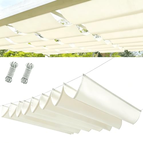 Toldo retráctil con onda 100x150 resistente intemperie anti-UV 2