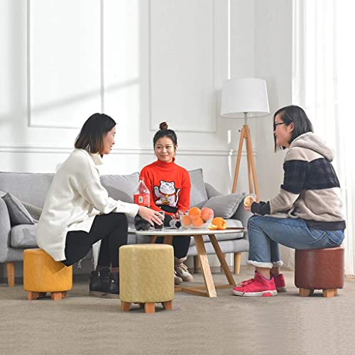 Repose-Pieds Salon Tabouret de Canapé Rond pour Table Basse