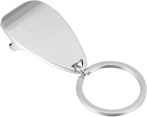 Miniatura 2 de UPKOCH 3 piezas de abrelatas llavero para hombres, llavero de coche para hombres, llavero de cerveza, llavero de vino de metal plateado para hombre