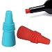 Tapones de Vino,Silicona Tapones para Botellas Colores 5 Pack Reutilizables Tapones de...