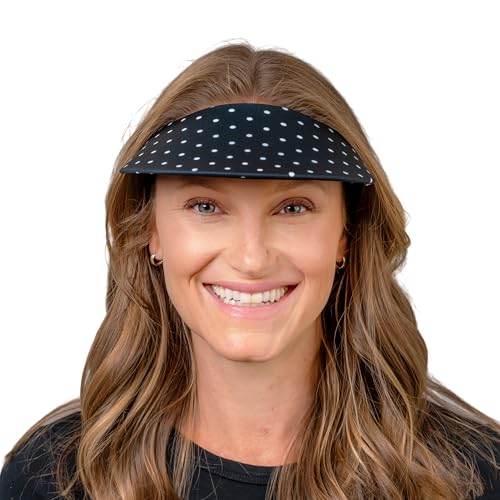 Image of No Headache Sun Visor for Women | Stylish, Lightweight Golf & Tennis Hat | UV Protection for Outdoor Sports & Travel