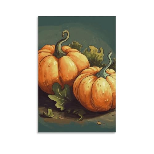 Impression sur toile moderne tableau décoration murale citrouille chambre bureau