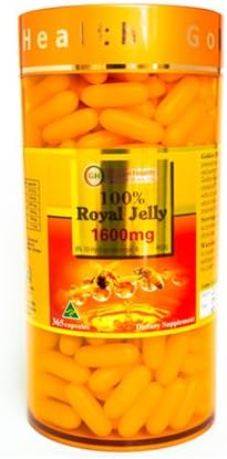 Golden Health Australia 100% Royal Jelly 1600 mg - 365 capsules'