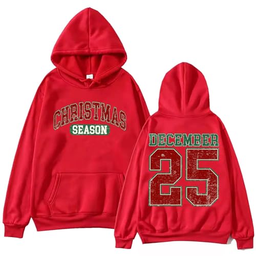 Image of TONGCHEN Christmas Season December 25 Hoodie December 25 Santa