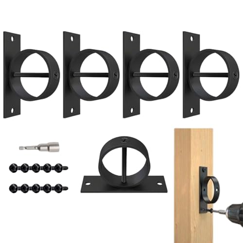 Support d'Anneau pour Corde Décoratif | Support Fixation d'Anneau Coulissant Décoratif - Support Mural Polyvalent Installation Facile pour Rampe Escalier Quai