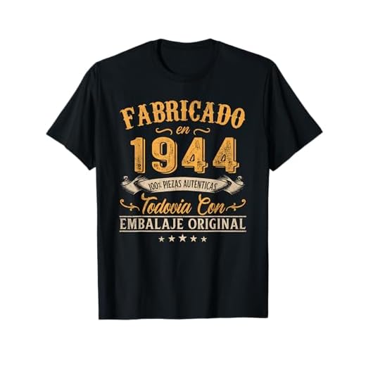 Fabricado En 1944 Regalo Para Hombre 80 Años Cumpleaños Camiseta
