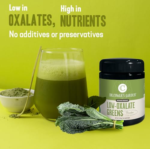 Dr. Cowan's Garden Low-Oxalate Greens Veggie Powder - Beyond Organic Superfood Greens Vegetable Powder for Drinks and Food - Lacinato Kale, Mustard Leaves, and Collard Greens - 50 Servings - Image 5
