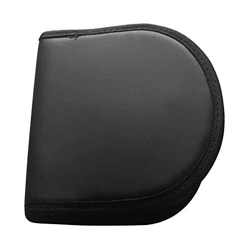 Nylon Zippered CD/DVD Wallet, Portable 12 CD/DVD Disc Storage Case Bag, CD/DVD Wallet for Car, Home, Office, and Travel - Holds 12 Discs.