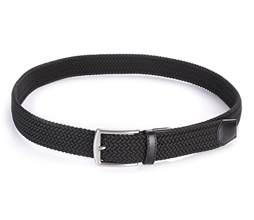 Men's Stretch Woven 1.3" Wide Elastic Braided Belts2
