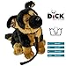 Carl Dick German Shepherd Dog with Lead 10 inches, 25cm, Plush Toy, Soft Toy, Stuffed Animal 3498