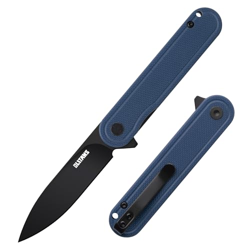 Image of OLITANS G040 Pocket Knife, 2.75'' D2 Steel Blade G10 handle, Small EDC Knife with Pocket Clip for Men Women, 2.1oz