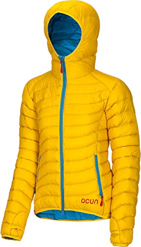 Ocun Tsunami 2020 - Chaqueta para mujer, color marrón y rosa, invierno, color amarillo/azul, tamaño medium