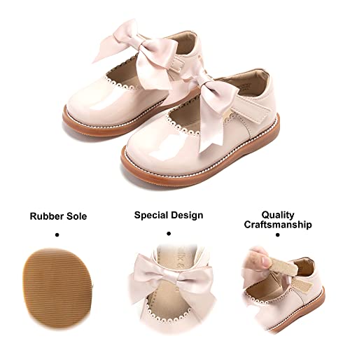 Image of Felix & Flora Toddler Little Girl Mary Jane Dress Shoes - Ballet Flats for Girl Party School Shoes