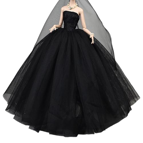 Tmboryuu Adorable Robe Bouffante sans Bretelles, Robe de Princesse de fête pour poupées de 6...