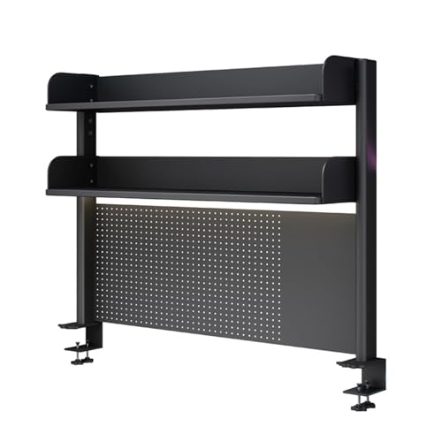 Pegboard garażowy stojak ścienny zestaw kluczy do przechowywania wierteł stojaki uchwyty długie haczyki zamontowany organizer centra ekspozycje domowe, zacisk na biurko organizer półka - klips stojak