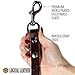 Logical Leather Traffic Lead - Full Grain Heavy Duty Genuine Short Leather Leash Best for Large Dogs - Brown
