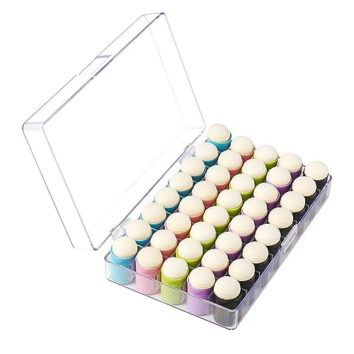 40PCS Ink Blending Brushes for Card Making, Finger Ink Blending Brushes for for Painting, Drawing, Finger Painting,Card Making Supplies, DIY Craft Color Coded Handles Ink Blender Tool