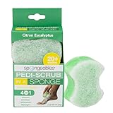 Spongeables Pedi Scrub 5 Plus Washes, Citron Eucalyptus, 1 Ounce