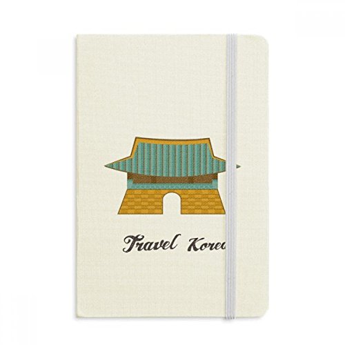 Carnet Corée du Sud Gwanghwamun A5 couverture rigide en tissu multicolore pour vos notes