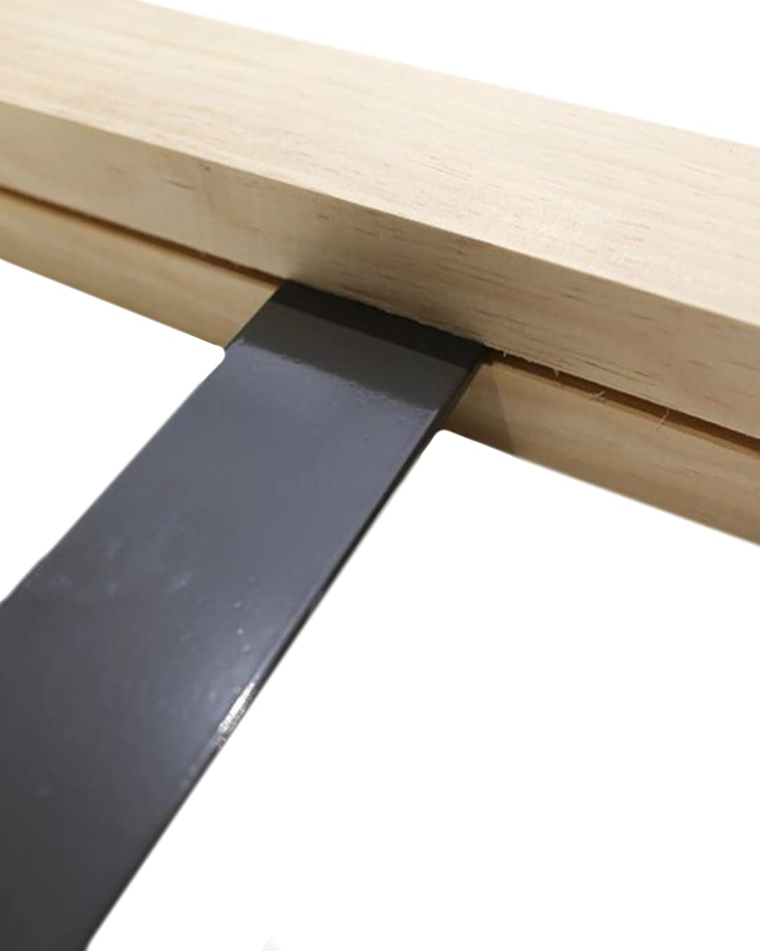 Respaldo de Madera para Sofá Palet - Medidas 100x6x6cm - con Dos Sujeciones Metálicas Galvanizadas Regulables para su Mayor Comodidad