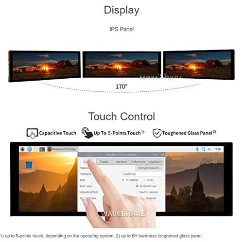 Waveshare 7.9INCH HDMI LCD Capacitive Lcd Hdmi Display 400×1280 Hardware Resolution Ips Touch Screen thumb #6