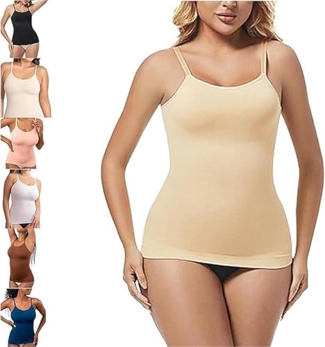 Genérico Cumulativey Camisole, Fabricate Shapewear Tank Top with Adjustable Smooth Strap, Comfort Stretch Scoop Neck Cami